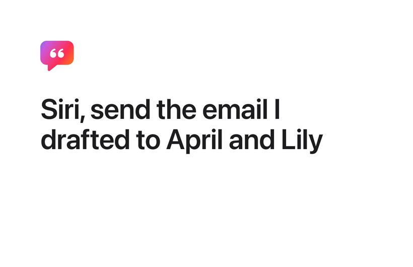 Un iPhone con una descripción en el campo de búsqueda de la fototeca, otro iPhone con una única foto seleccionada a partir de la búsqueda y un tercer iPhone con la foto añadida a una nota en la app Notas.