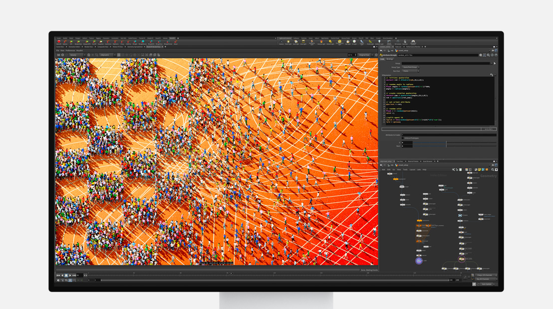 Pro Display XDR 螢幕顯示動畫的製作